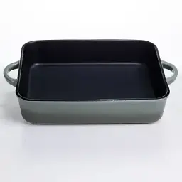 Форма для випікання порцелянова з ручками прямокутна 29,5х23,5х6,5 см оливкова
