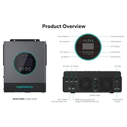 Інвертор Marsriva MR-SPF6.5K-LP1-TL20E, Wi-Fi, 6.5KW (MR-SPF6.5K-LP1-TL20E) - мініатюра 6