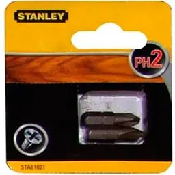 Набір біт Stanley PH2, 25 мм 2 шт. (STA61021) - мініатюра 2