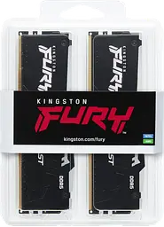 Оперативна пам'ять Kingston Fury 16GB (2x8GB) DDR5 6000MHz Beast RGB Black (KF560C36BBEAK2-16) - мініатюра 4