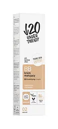 Матувальний антибактеріальний ВВ-крем Under Twenty Anti Acne BB mattifying cream 02 натуральний 60 мл - мініатюра 2
