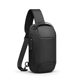 Рюкзак Mark Ryden Mini Odyssey MR7116 на одне плече з кодовим замком та USB-портом (Чорний)
