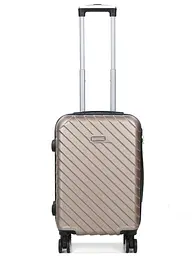 Валіза маленька S ABS-пластик Madisson Snowball 03403 58х38х23см 35 л Шампань - мініатюра 2