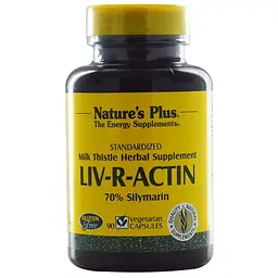 Розторопша для печінки NaturesPlus Liv-R-Actin Milk Thistle 90 вегетаріанських капсул