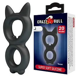 Ерекційне кільце Crazy Bull Toran 9.3 см (чорний) - мініатюра 12