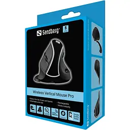 Мишка Sandberg Wireless Pro 3400 dpi 6 кнопок чорний - мініатюра 8