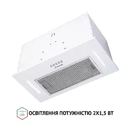 Витяжка повновбудована Perfelli BI 5453 WH 850 LED Strip - мініатюра 6