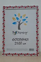 Фоторамка 21Х30, (А4), вишиванка, 2014-14238, ОРГСКЛО+ДВП                                                                          