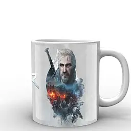Кухоль GeekLand The Witcher Відьмак постер TW.02.002.404 330 мл білий - мініатюра 2