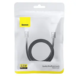 Кабель Baseus High Definition Series DP 8K to DP 8K Adapter Cable 1.5m Cluster (DisplayPort to DisplayPort) Black - мініатюра 2