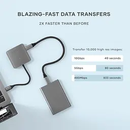 USB-C хаб Satechi 4-в-1 з USB 3.2 10Gbps та зарядкою PD 100W - мініатюра 5