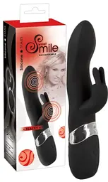 Силіконовий вібратор з кроликом Smile Blacky для жінок Orion 42-05841000000 22435