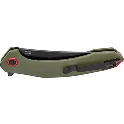 Ніж CJRB Gobi Чорний Blade, AR-RPM9 Steel, ц:зелений - мініатюра 2