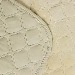 Покривало ТЕП Velour ромб круглий 210х150 см бежеве (4-00515_22455) - мініатюра 2