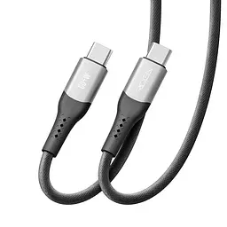 Кабель для зарядки USB Ridea RC-US42 UltraStrong Type-C to Type-C 60W 20V/3A 2 м Черный - миниатюра 6
