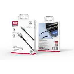 Кабель XO NB215 USB A - USB C 2.4 A чорний  - мініатюра 3