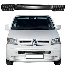 Зимова Накладка на бампер довга Volkswagen T5 2003-2009 Матова AutoElement