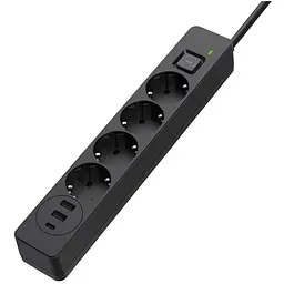 Мережевий фільтр живлення ColorWay CW-CHE435PDB, 4 розетки/3USB 5M (CW-CHE435PDB)