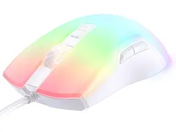 Комп'ютерна мишка Onikuma ігрова C-22 Pro з RGB підсвіткою та 6400 DPI дротова для ПК та ноутбука білий - мініатюра 2