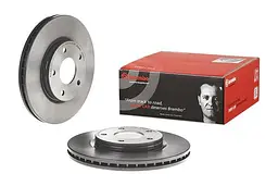 Диск гальмівний вентильований Nissan Sentra VII, Tiida, Juke I 10-25р Brembo (09.B565.11) - мініатюра 2