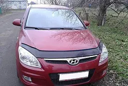 Дефлектор капоту мухобійка для Hyundai i30 2008-2012 Євро Кріплення (Vip Tuning) HYD01 - мініатюра 2