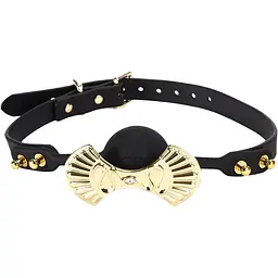 Розкішний силіконовий кляп Zalo silicone Ball Gag Black, кристал Swarovski