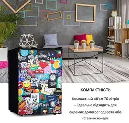 Холодильник Klarstein Cool Vibe 70+ 72 л чорний (10045835) - мініатюра 5
