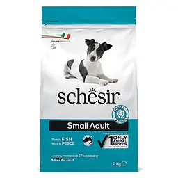 Сухий монопротеїновий корм Schesir Dog Small Adult Fish Шезір для дорослих собак малих порід з рибою 2 кг (ШСВМР2)