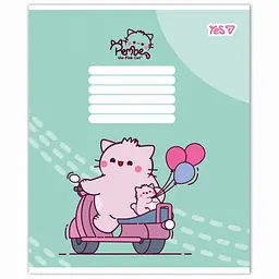 Набір зошитів Yes Pembe the cat 18 аркушів у клітинку 25 шт. (769090) - мініатюра 6