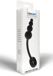 Анальна пробка ToyJoy Manpower Anal Plug Cock Ring - мініатюра 3