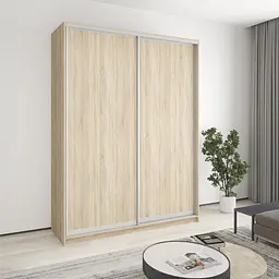 Шафа-купе дводверна MebelStar Уні AL 2ДСП 180x45x240 см Дуб сонома (MBS-3928)