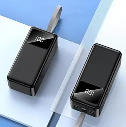Power Bank 40000mAh зі наскрізною зарядкою портативна батарея для смартфона планшета роутера USB зовнішній акумулятор повербанк із швидкою зарядкою 22.5W ліхтариком та дисплеєм Lenyes PX 42ID - мініатюра 8