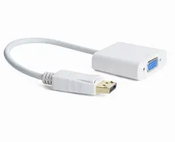 Перехідник Cablexpert DisplayPort - VGA 0.15м White (A-DPM-VGAF-02-W)