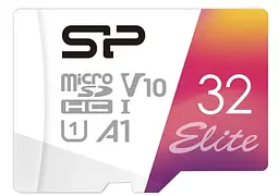 Карта пам'яті Silicon Power microSDHC 32 GB C10 Elite Color 100R (SP032GBSTHBV1V20SP) з адаптером - мініатюра 3