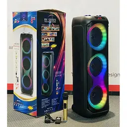 Портативна караоке колонка HiFi RX-8301 акумуляторна колонка акустика Bluetooth 5.0 мікрофон 60 Вт - мініатюра 2