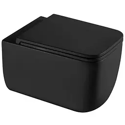 Унітаз підвісний Mixxus Premium Diverse-0301-T1 Black 530x365x373 мм, система змиву Tornado 1.0 MP6600, Чорний матовий