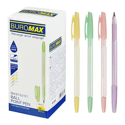 Ручка кулькова Buromax Simple синя 0.7 мм упаковка 50 шт. (BM.8123-01)