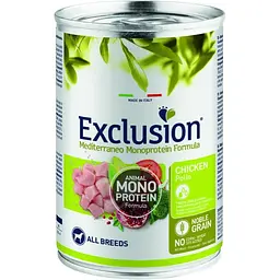Консерви Exclusion Adult Chicken для дорослих собак усіх порід із куркою 400 г