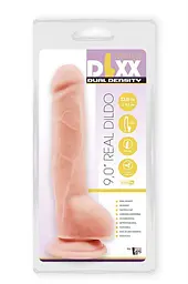 Фалоімітатор Mister Dixx Dual Density 9" 23 см тілесний - мініатюра 2