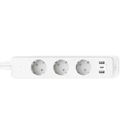 Розумний Wi-Fi мережевий фільтр-подовжувач TP-Link Tapo P300, 1.5 м 2 x USB-A + USB-C White