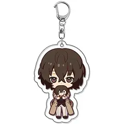 Брелок акриловий Великий із Бродячих Псів Осаму Дазай Bungou Stray Dogs Osamu Dazai 5 см