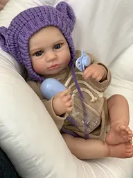 Силіконова колекційна лялька реборн пупс reborn новонароджена дівчинка немовля мені Reborn Dolls det0018809