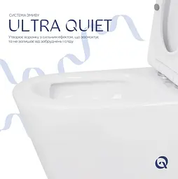 Унітаз підлоговий Qtap Swan Eco Ultra Quiet з сидіннмя Slim Duroplast/ Soft-close/ Quick Release QTSWA27W48748 - мініатюра 4