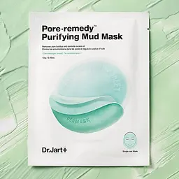 Оновлююча маска для обличчя з зеленою глиною The Mask Pore-Remedy Purifying Mud Mask Dr. Jart+ 13 г - мініатюра 3