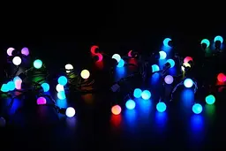 Гірлянда матова кулька 28LED 5м (флеш) 10мм, Новорічна бахрама, Світлодіодна гірлянда, Вулична гірлянда - мініатюра 5