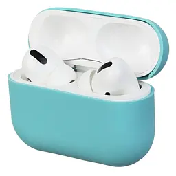 Силіконовий чохол для навушників Apple AirPods Pro, Ultrathin Silicone Case, бірюзовий, захисний чохол, ультратонкий і легкий, захист від подряпин і пилу, м"який силікон, ArmorStandart (ARM55968)