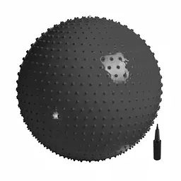 М'яч для фітнесу (фітбол) 4FIZJO 65 см масажний Anti-Burst 4FJ0618 Black (P-5905973400237)