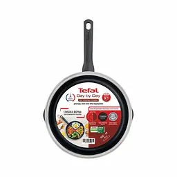 Сковорода Tefal Day by Day 28 см, з кришкою, алюміній, бакеліт, скло, чорний (B5580623UA) - мініатюра 8