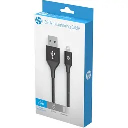 Дата кабель USB 2.0 AM to Lightning 1.0m 2.4A MFI HP (HP_DHC-MF100-1m) - мініатюра 2