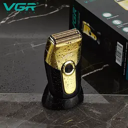 Електробритва Шейвер VGR V-383 IPX4 з подвійним лезом Золотистий - мініатюра 5